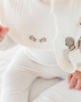 Organic Wide Rib Embroidered Scallop Collar Collection - Blanket