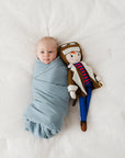 2 Pack Cotton Muslin Swaddle Blanket - Lush Blue