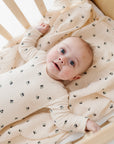 Cotton Muslin Swaddle Blanket - Blue Cherry