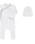 Organic Cotton Cluster Flower & Leaf Collection - Footie + Beanie