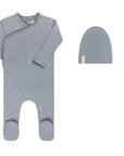 Organic Cotton Cluster Flower & Leaf Collection - Footie + Beanie
