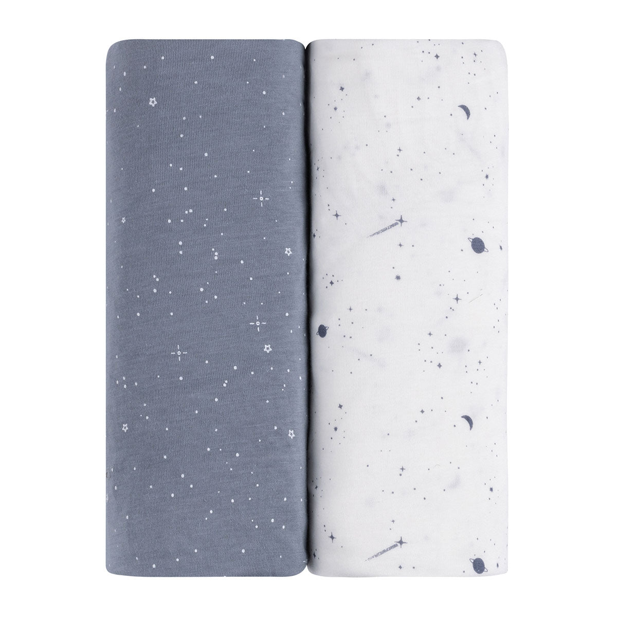 Blue Celestial 2-Pack Fitted Crib Sheet Set