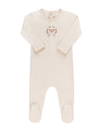 Soft ivory girls Cotton Baby Footie – Garden Floral Center
