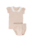 Wide Rib Cotton - Rosebud Collection- Top + Bloomer