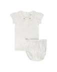 Wide Rib Cotton - Rosebud Collection- Top + Bloomer