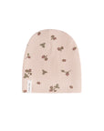 Ribbed Cotton - Raspberries Collection - Beanie
