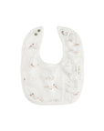 Jersey Cotton - Vintage Birds Collection - Bamboo Muslin Bib