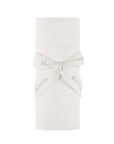 Solid Muslin Swaddle with Scallop Trim
