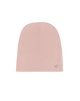 Ribbed Cotton - Embroidered Flower - Beanie