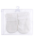 gift ready baby mittens white