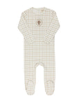 Modal French Terry Plaid Sheep Collection - Footie