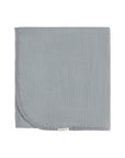 Solid Muslin Swaddle with Scallop Trim