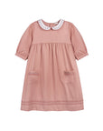 Tulip Collar 3/4 Sleeve Linen Dress – Wave Collection