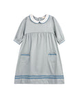 Tulip Collar 3/4 Sleeve Linen Dress – Wave Collection