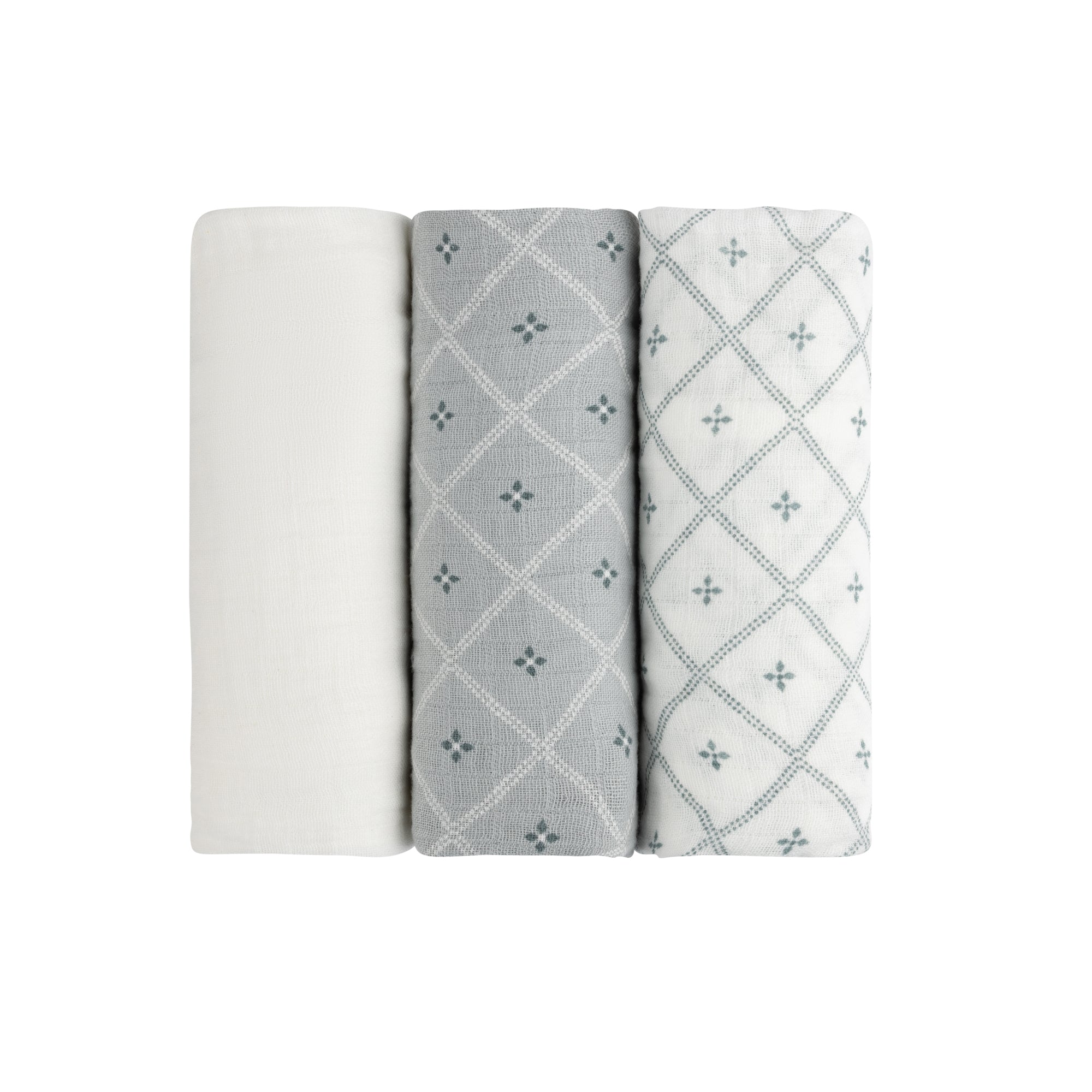 Hypoallergenic Grey Burp Cloth set