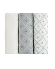Hypoallergenic Grey Burp Cloth set