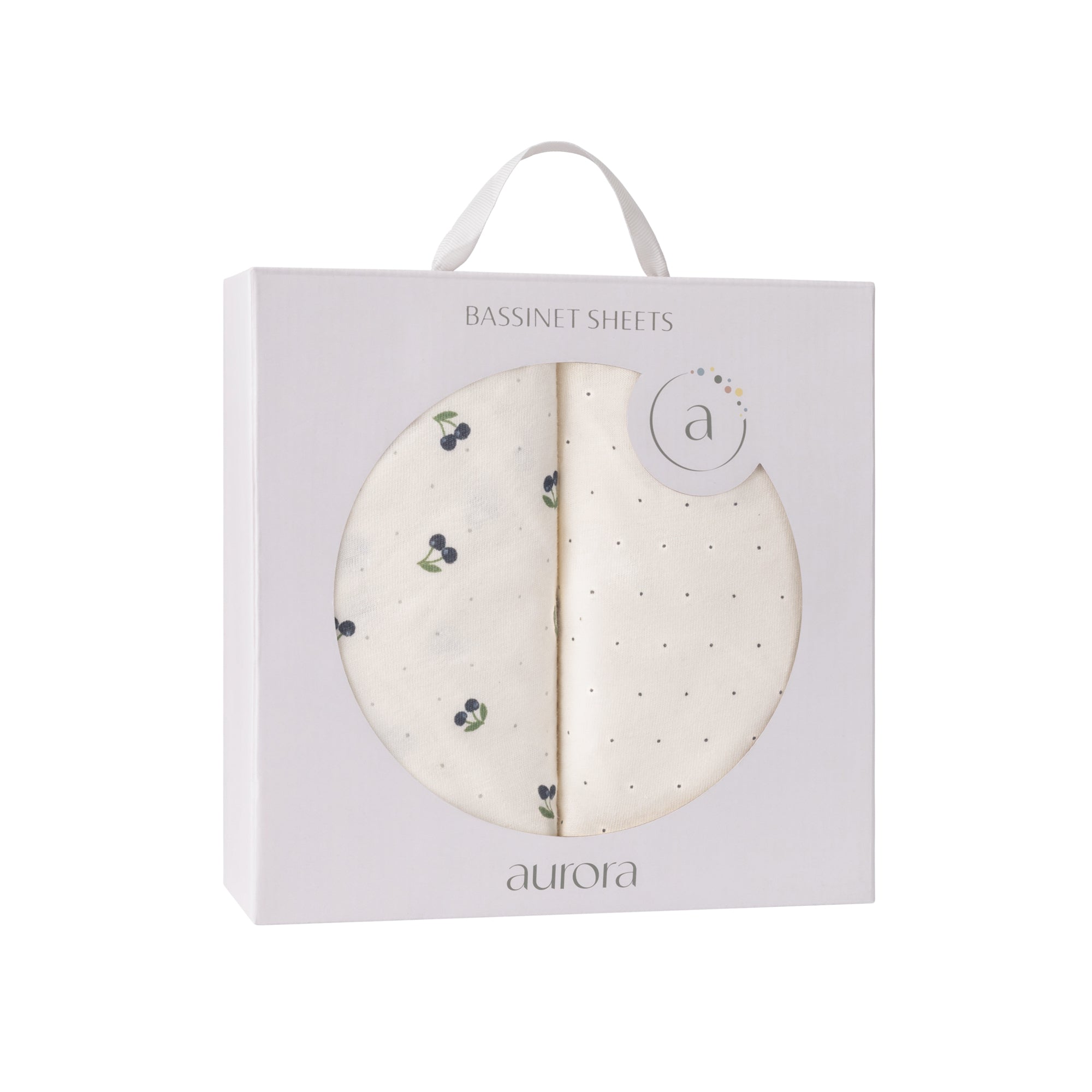 2 pack blue cherry bassinet sheet