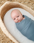 2 Pack Cotton Muslin Swaddle Blanket - Lush Blue