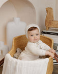 Cable Pointelle Flat Collection - Blanket