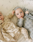 Cotton Floral Plaid Collection - Footie