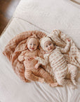 Cotton Floral Plaid Collection - Footie