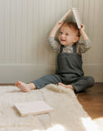 Cotton Floral Plaid Collection - Bodysuit + Overalls