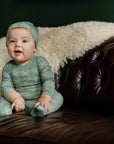 Cotton Plaid Print Collection - Footie + Beanie