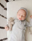 Embroidered Cherry Collection - Footie + Bonnet