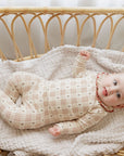 Cotton Floral Plaid Collection - Muslin Swaddle