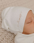 Organic Cotton Amore Pointelle Collection - Footie + Beanie