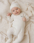 Cotton Little One Collection - Footie + Beanie