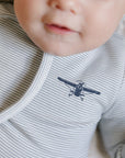 Organic French Terry Kite & Propeller Collection - Footie