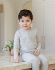 Heart and Star Button Pointelle Collection - Lounge Set