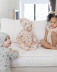 Ribbed Cotton - Raspberries Collection - Short Sleeve Lounge Set