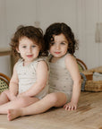 Jersey Cotton - Vintage Leaf Collection - Romper