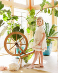 Tulip Collar Short Sleeve Linen Dress – Wave Collection