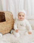 Velour Bicycle Collection - Footie + Bonnet
