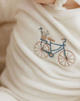Velour Bicycle Collection - Footie + Bonnet