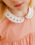 Tulip Collar Short Sleeve Linen Dress – Wave Collection