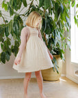 3/4 Sleeve Smocked Linen Dress – Stitch Collection