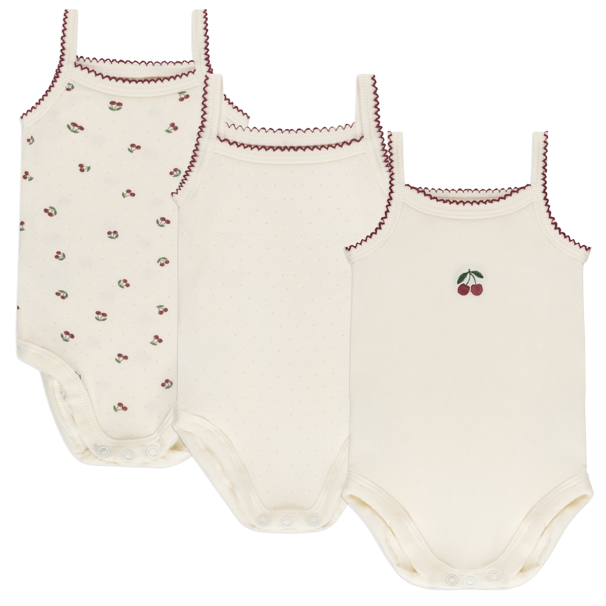 3 Pack Cherry Undershirts Red