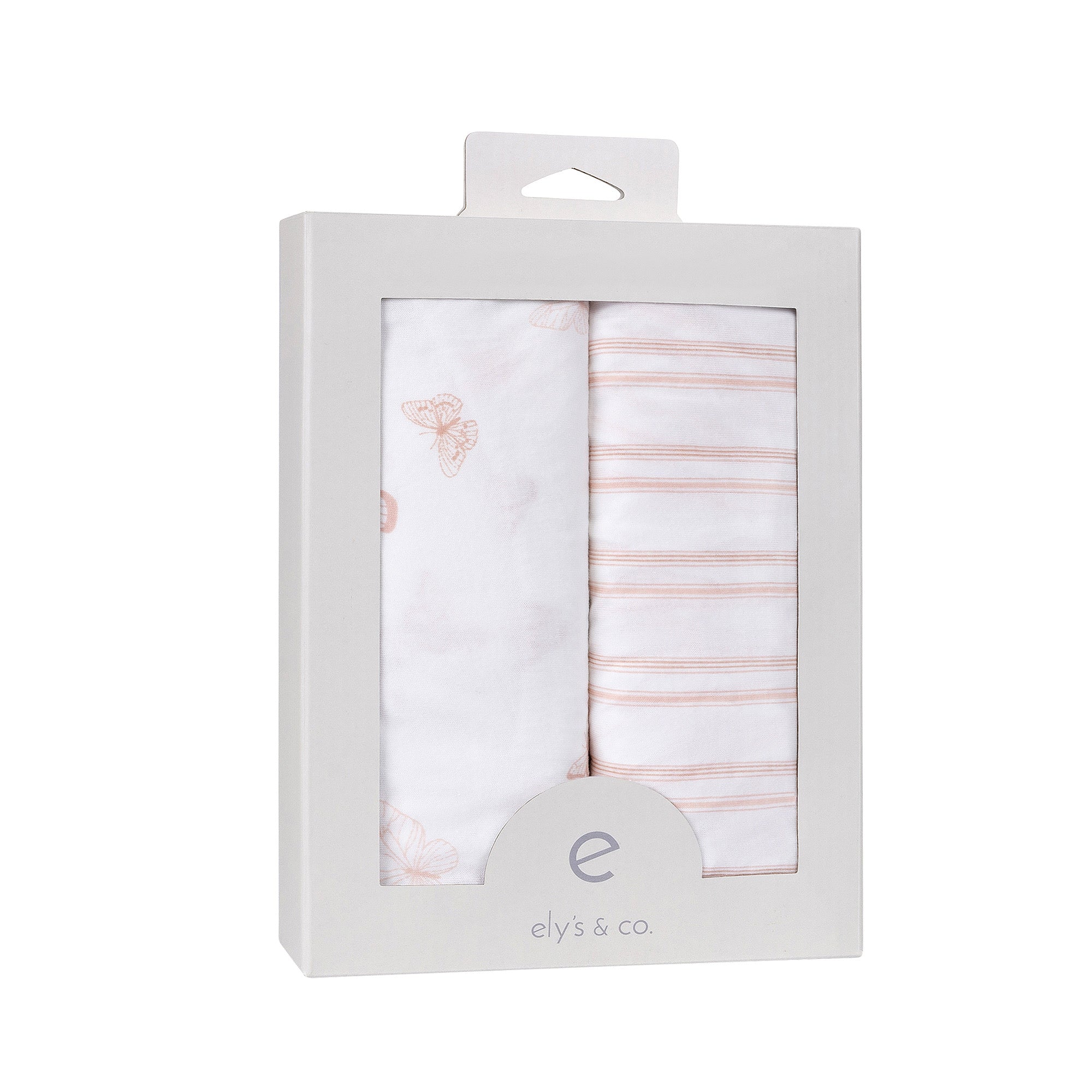 2-pack Butterfly Crib Sheet Set gift-ready packaging