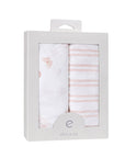 2-pack Butterfly Crib Sheet Set gift-ready packaging
