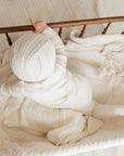 Cable Pointelle Flat Collection - Blanket