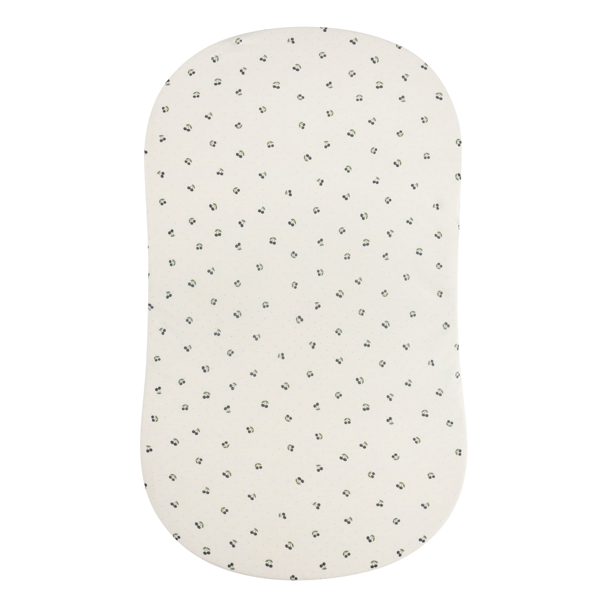 Blue cherry bassinet sheet