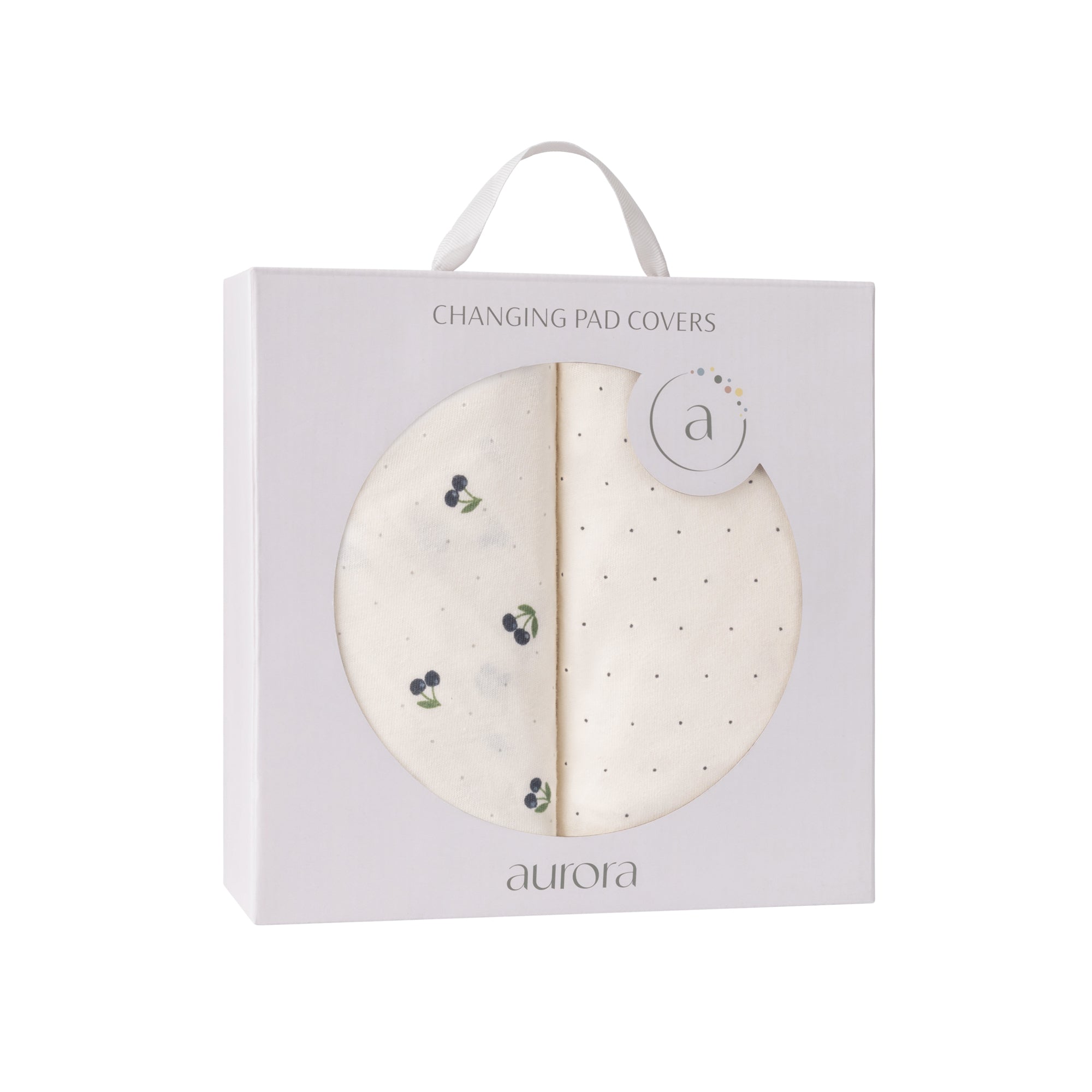 Gift-Ready Blue Cherry Changing Pad covers