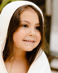 Cream Hooded Towel & Washcloth