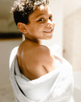 Misty Blue Hooded Towel & Washcloth