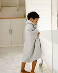 Misty Blue Hooded Towel & Washcloth