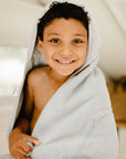 Misty Blue Hooded Towel & Washcloth